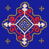 The motif for this hand painted tile was adapted from the Carpet that is installed throughout the Senate Chamber. The blue and maroon pattern is base on tradition wall paper styles favored in the 19th Century. These can be used for a kitchen backsplash, countertop tile, fireplace tile, or in a bathroom, for a stunning addition to your home. They can also be ordered with our secure hanger and backing for use as Wall Plaques or Trivets.