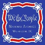This Hand Painted Besheer Art Tile is custom made for the Gift Shop at the National Archives, Washington, DC. For other of our Patriotic Tiles click on the page link titled: Patriotic & More